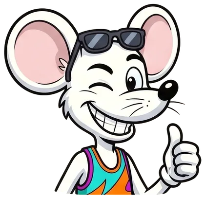 Rato piscando e fazendo joinha